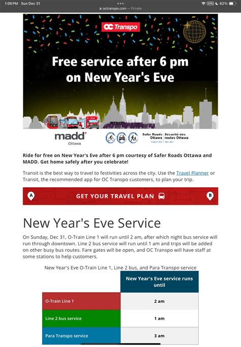 Oc Transpo Free This Evening Starting At 6pm Rottawa