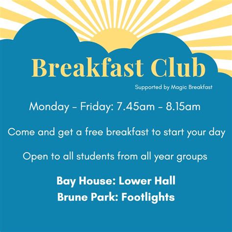 New Breakfast Club King S Academy Brune Park