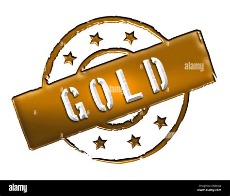 Stamp Gold Stock Photo Alamy