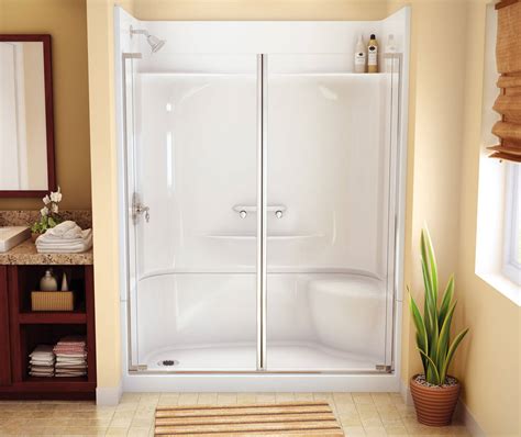 KDS 3060 AcrylX Alcove Right Hand Drain Four Piece Shower In White