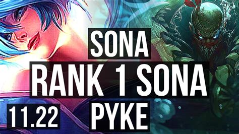 SONA Jinx Vs PYKE Swain SUP Rank 1 Sona 2 0M Mastery 400