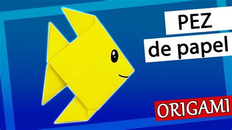 Cómo hacer un Pez de papel fácil y rápido Origami fácil para niños