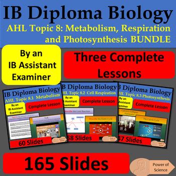 IB Biology Higher Level Topic 8 Metabolism Respiration And Metabolism