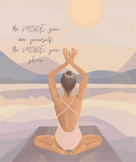 Aurea Illustrations Yoga Illustration Yoga Quotes Self Love Quotes