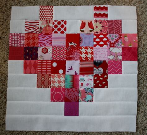 Scrappy Heart Quilt Free Pattern And Tutorial Hopeful Homemaker