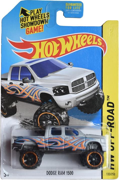 Amazon Hot Wheels Dodge Ram 1500 HW Off Road 133 250 Silver Toys Games