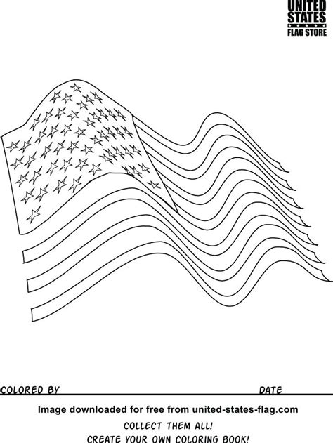 American Flag Line Drawing at GetDrawings | Free download