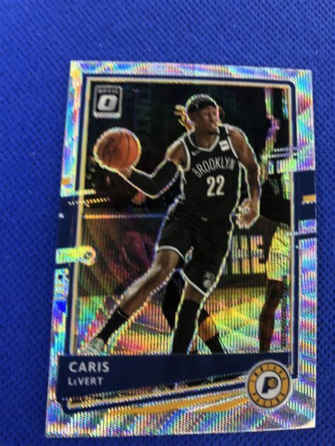 2020 21 92 Caris LeVert Panini Donruss Optic Basketball Silver Wave