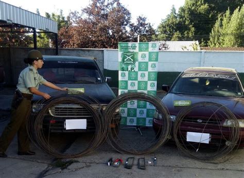 Carabineros Detuvo A Banda Dedicada Al Robo De Cables De Cobre E