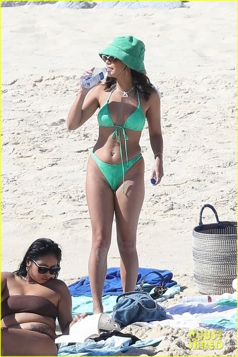 Vanessa Hudgens Rocks Mint Green Bikini On Vacation In Mexico Photos