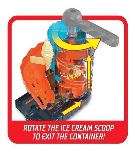 Pista Hot Wheels City Sorveteria Ice Cream Playset Mattel Parcelamento Sem Juros