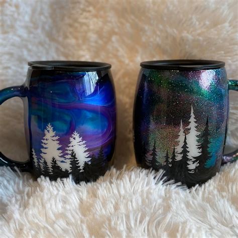 Night Sky Trees Etsy