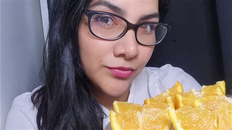 ASMR comiendo naranja con azúcar y tajin Despidiendo el 2023 YouTube