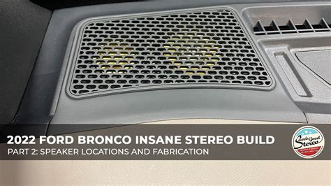 Part Ford Bronco Insane Focal And Mosconi Stereo Build