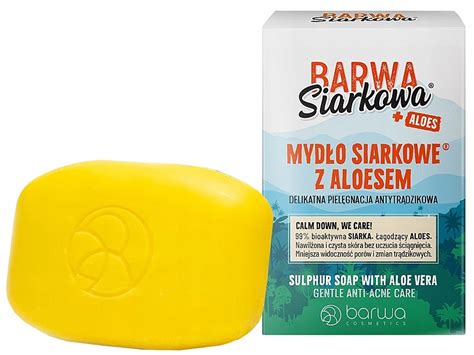 Barwa Siarkowa Aloes Sulphur Soap With Aloe Vera Sirné Mýdlo S Aloe