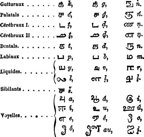 Tamil language Alphabets vintage engraving 35036347 Vector Art at Vecteezy