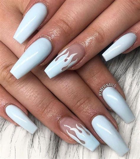 Fire Nails Acrylic Nails Summer Nails In 2020 Acrylic Nails Coffin