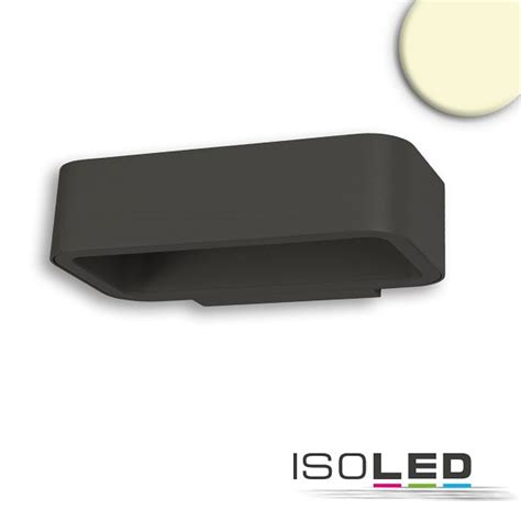 Isoled Led Wandleuchte Up Down X W Cree Ip Anthrazit Warmwei