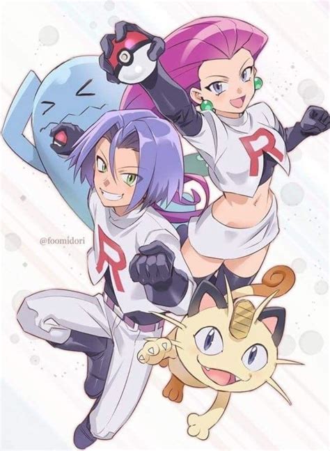 Team Rocket 캐릭터 일러스트 포켓몬 포켓몬스터