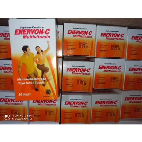 Jual Enervon C Botol Isi 30 Tab Multivitamin Daya Tahan Tubuh Shopee