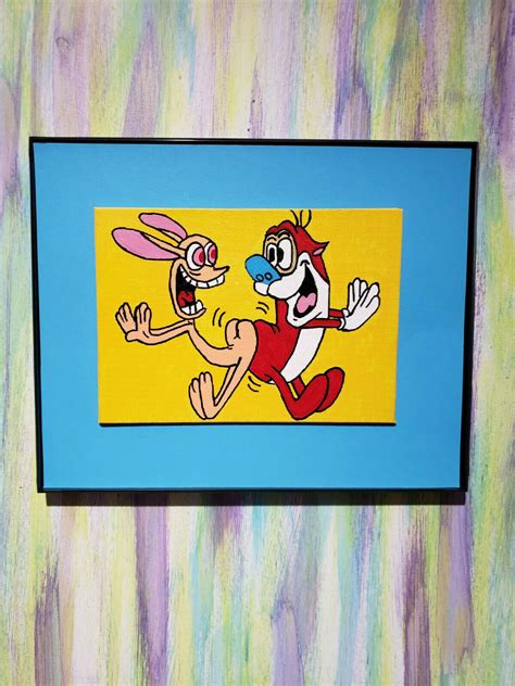 Ren And Stimpy Animation Vintage Nickelodeon Fan Art Dark Humor Cartoons