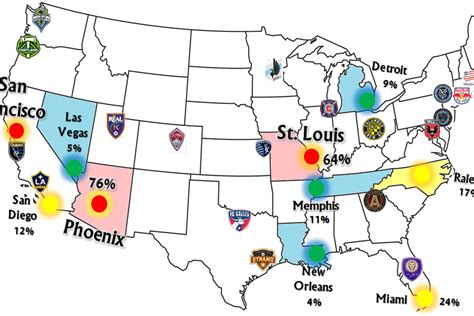 MLS Teams on the Map @MLS #9ine #FollowLiveShare Mls Teams, Major ...