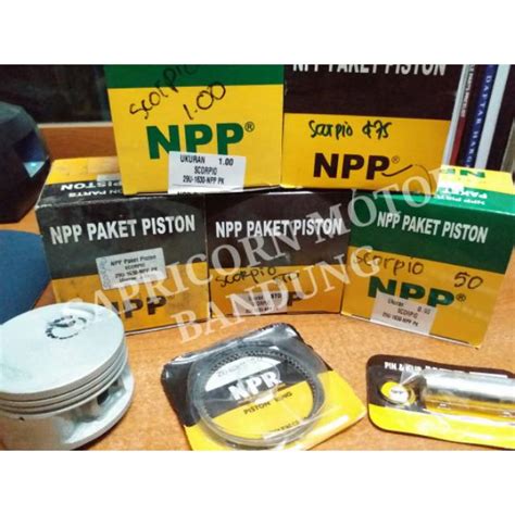 Jual Piston Kit SCORPIO NPP Oversize STD 25 50 75 100 Shopee Indonesia