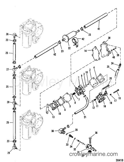 Fuel Pump And Fuel Lines New Style Fuel Pump Mercury Outboard