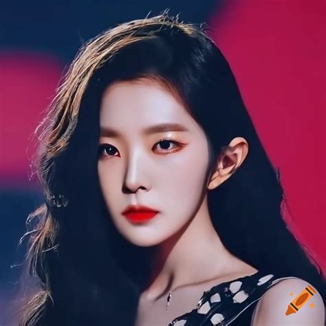 Irene Of Red Velvet With Black Curly Hair On Craiyon