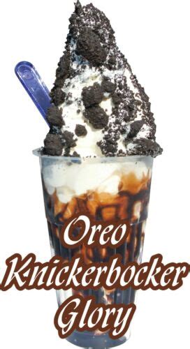 ICE CREAM KNICKERBOCKER GLORY OREO STICKER DECAL CUT EBay