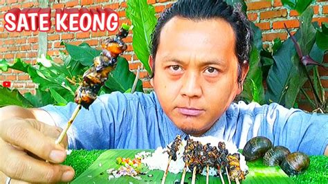 Menghayal Masak Sate Keong Sawah Sambal Kecap Mukbang Youtube