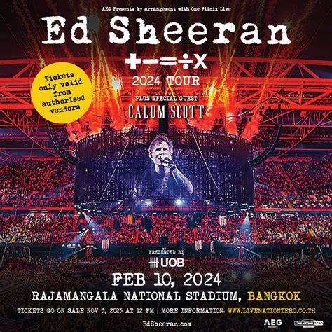 Ed Sheeran To Bring Joy To Thailand At Rajamangala Stadium In Feb 2024