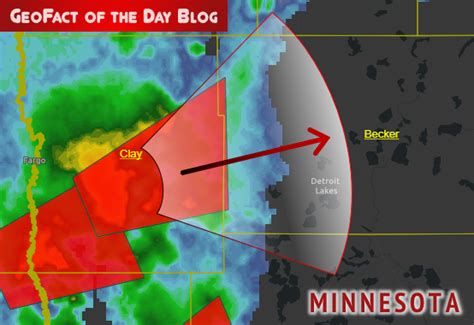 GeoFact of the Day: 7/9/2019 Minnesota Tornado Warning 2