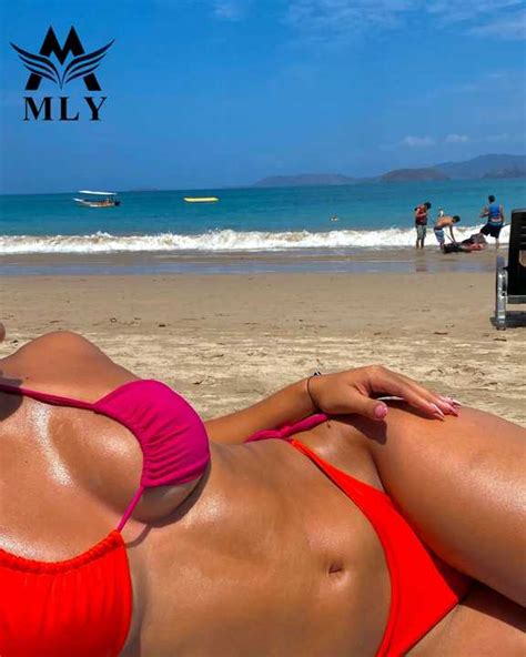 Mly Sexy Bikini Extreme Micro Two Piece Clear Strap Mini G String Thong Women Plus Size