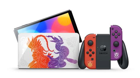 A Pokemon Scarlet And Violet Nintendo Switch Oled Model Console Is