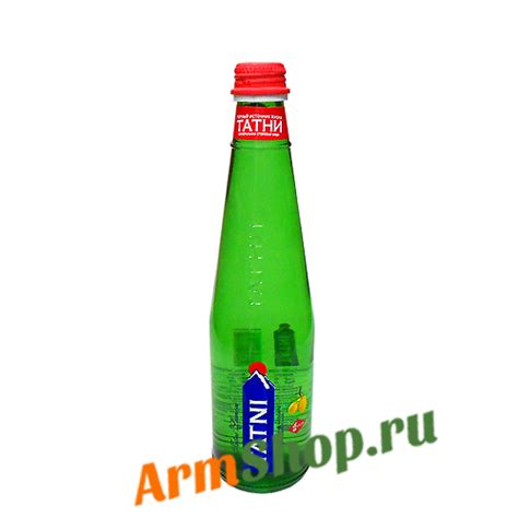 Вода Татни минеральная со вкусом лимона газ 0,33л стекло