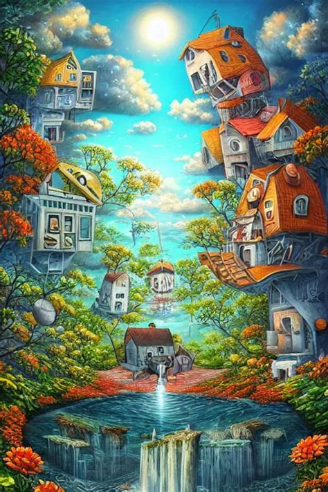 By Jacek Yerka And Cyril Rolando Stable Diffusion OpenArt