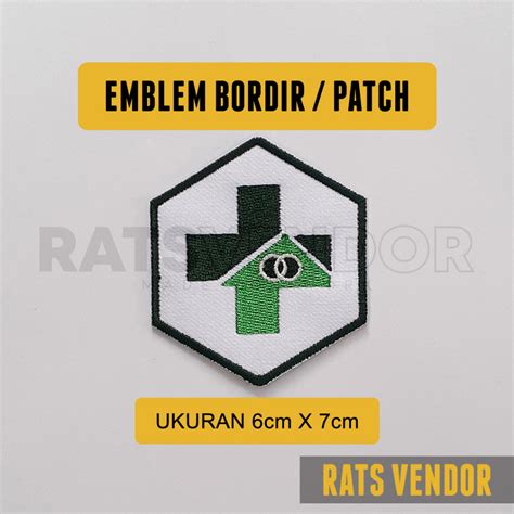 Jual Emblem Bordir Patch Logo PUSKESMAS Pusat Kesehatan Masyarakat