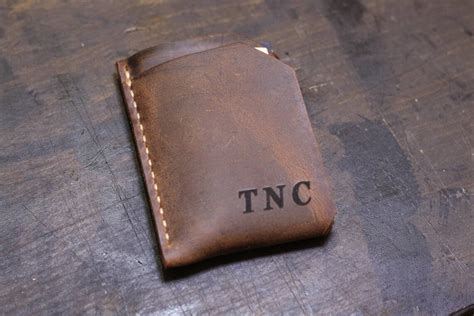 Personalized Leather Card Holder Wallet Men Handmade Leather - Etsy