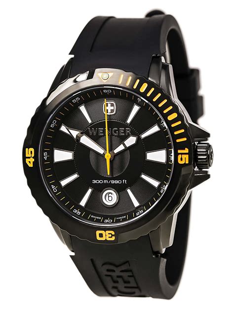 Wenger Men's Swiss Made GST Series Dive 300M Watch 78275 - Walmart.com