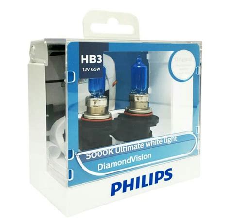 Jual Bohlam Lampu Putih PHILIPS HB3 Diamond Vision 12V 65W 5000K