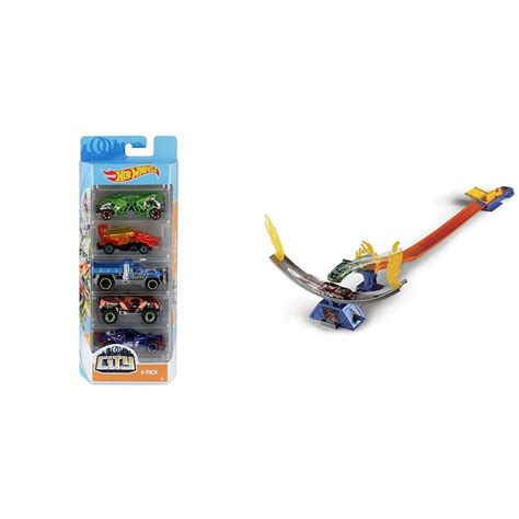 Buy Hot Wheels 5 Car Pack Of 1 64 Scale Vehicles Hot Wheels Daredevil Crash Trackset