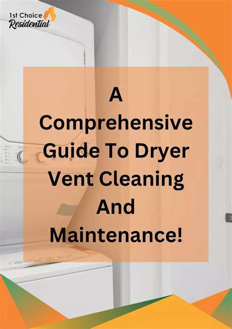 Ppt A Comprehensive Guide To Dryer Vent Cleaning And Maintenance