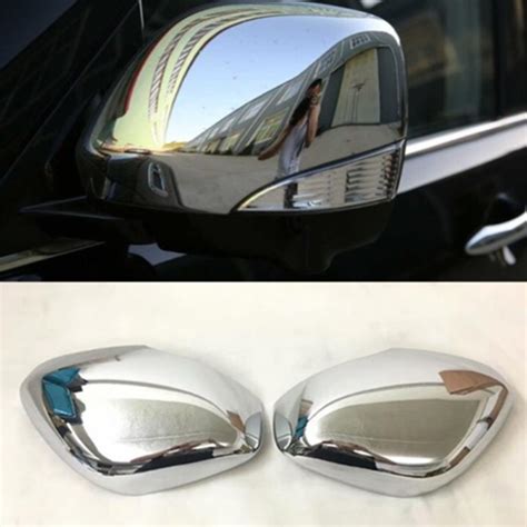 Pair Chrome Side Rear Mirror Cover Abs For Infiniti Qx Qx Door