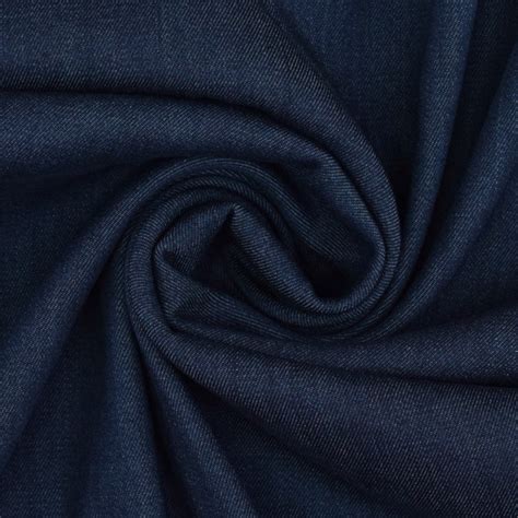 Tissu Jean Tencel Lyocell Stretch Bleu Fonc Tissus Hemmers