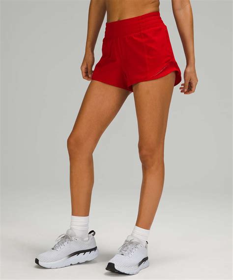 Lululemon Hotty Hot High Rise Short 2 5 Dark Red Lulu Fanatics
