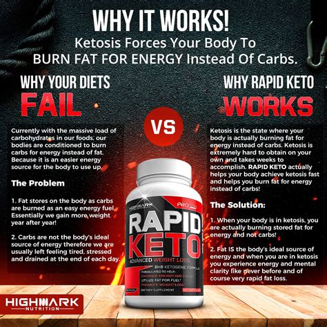 Rapid Keto Diet Pills Advanced Ketogenic Diet Weight Loss Supplement