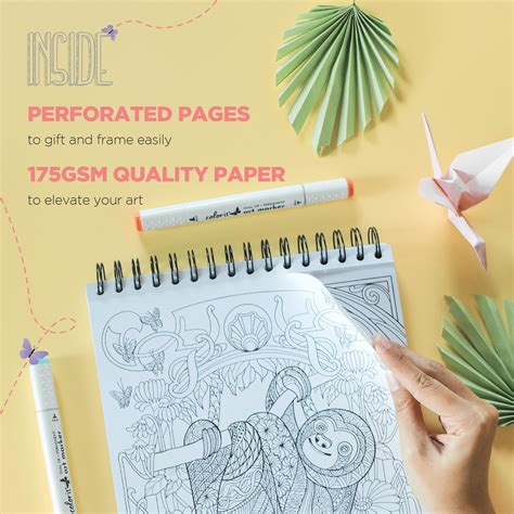 Snapklik.com : ColorIt Zentangle Spiral Bound Adult Coloring Book - 50