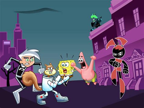 Danny And Sandy Vs Dark Jenny And Plankton By Dezfranco1984 On Deviantart