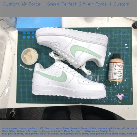 Custom Air Force 1 Green Perfect Gift Air Force 1 Custombuy Now ...